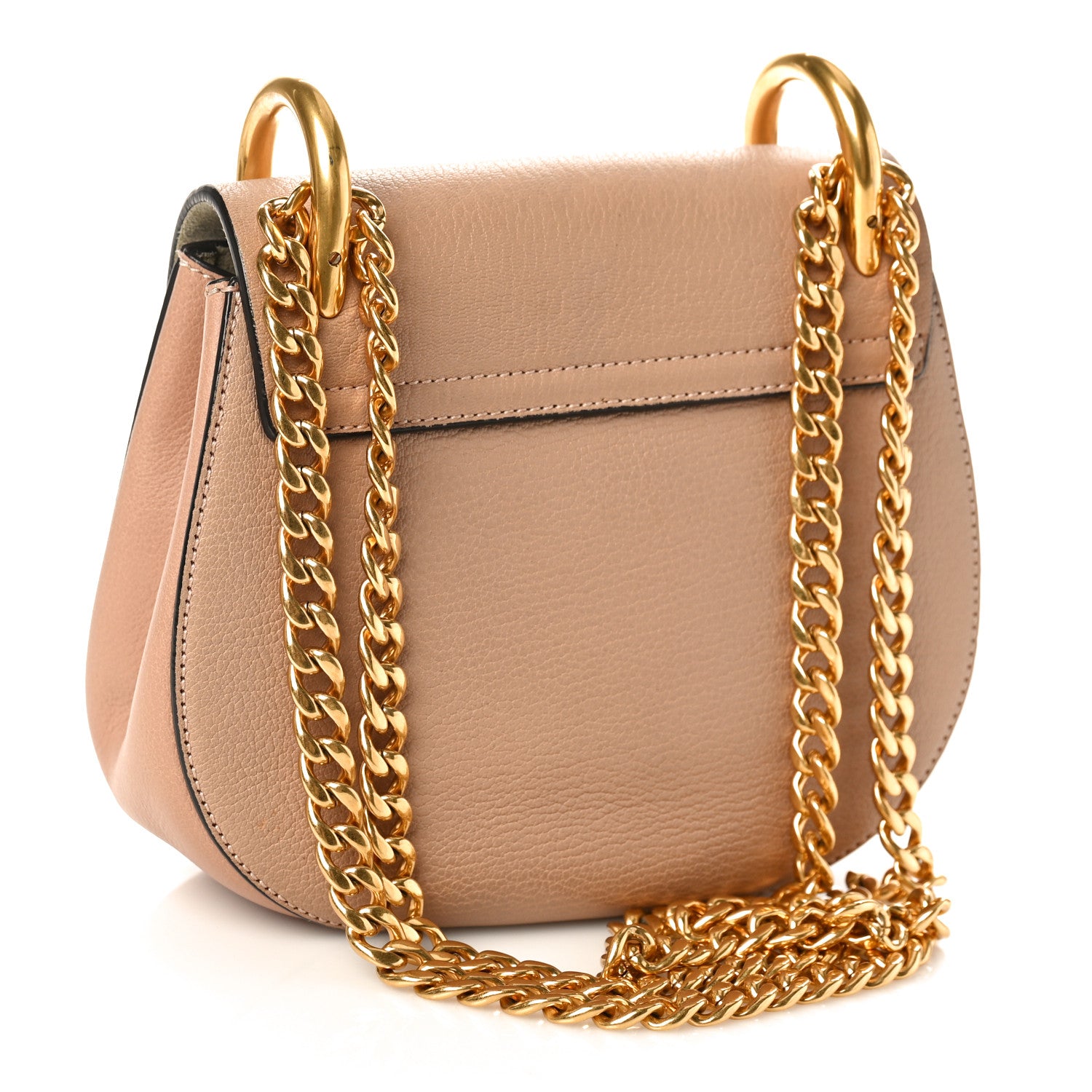 Chloe Grained Lambskin Drew Shoulder Bag Biscotti Beige 2 of 10