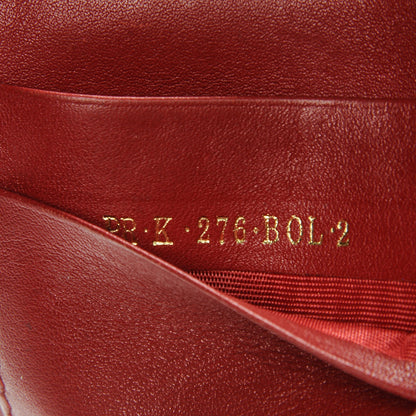 Valentino Garavani Vitello Rockstud Key Coin Case Card Holder Red 7 of 9