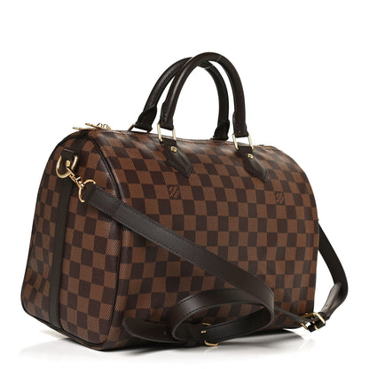 Louis Vuitton Damier Ebene Speedy Bandouliere 30 3 of 9