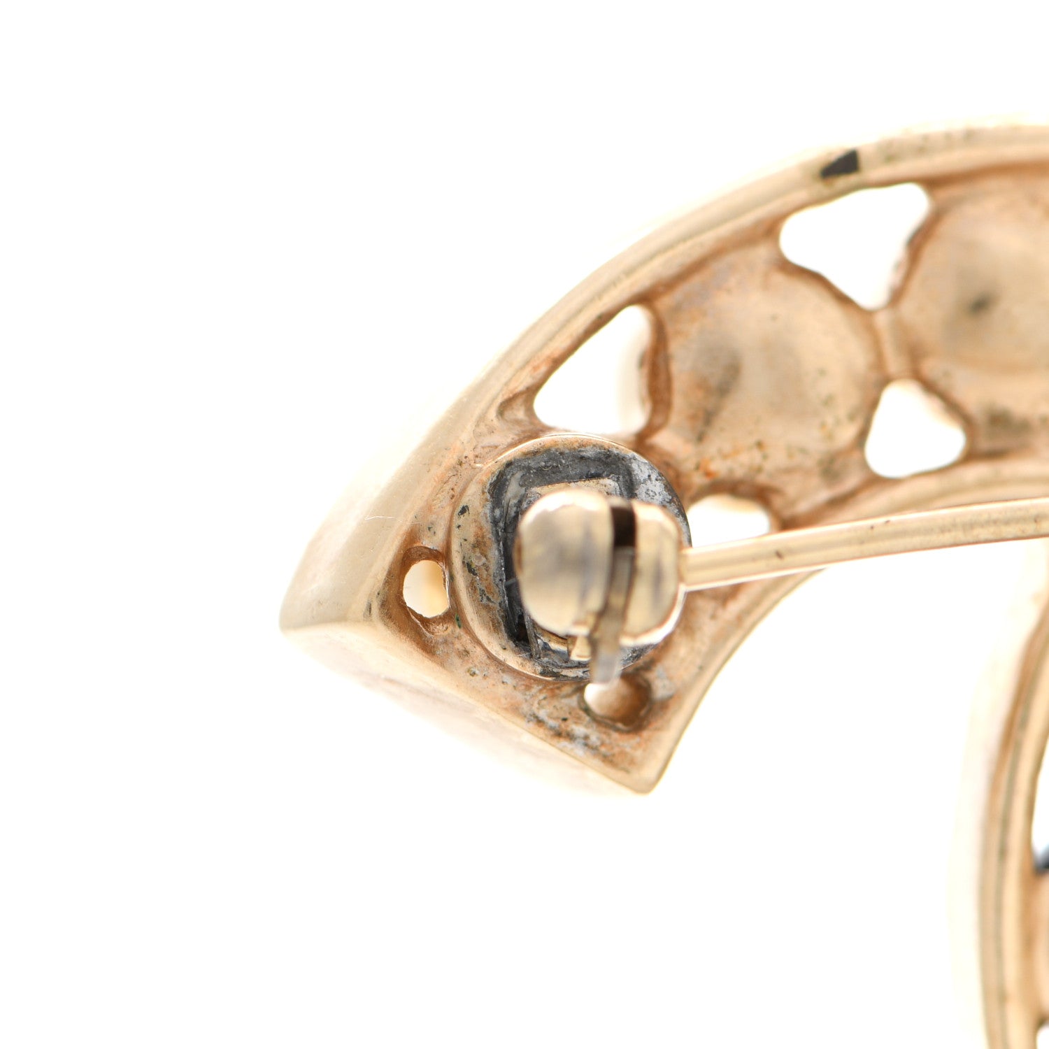 Chanel Pearl CC Brooch Gold Black 6 of 8