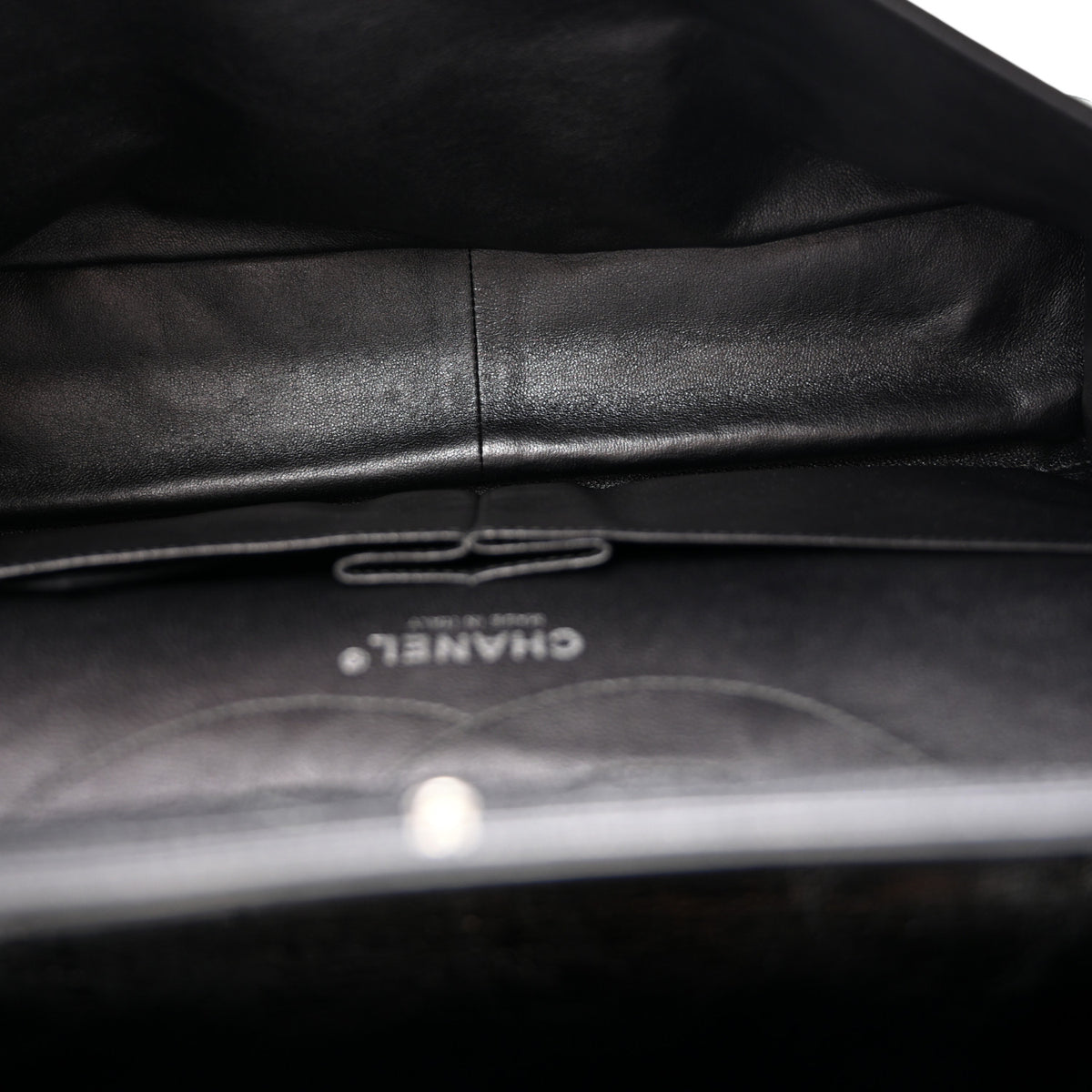 Metallic Aged Calfskin Quilted 2.55 Reissue 228 Flap Black