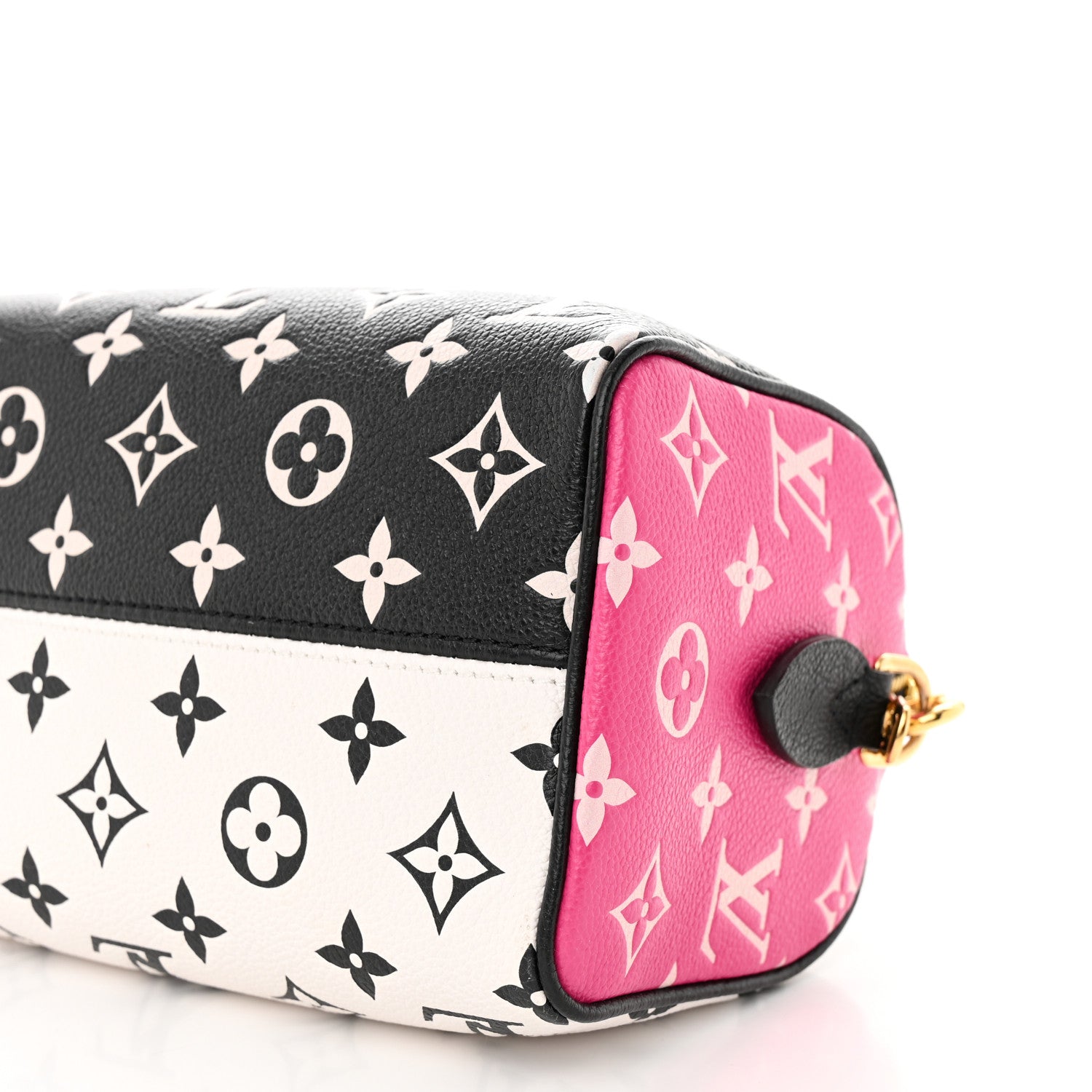 Louis Vuitton Empreinte Monogram Spring in the City Speedy Bandouliere 20 Black White Pink 9 of 9