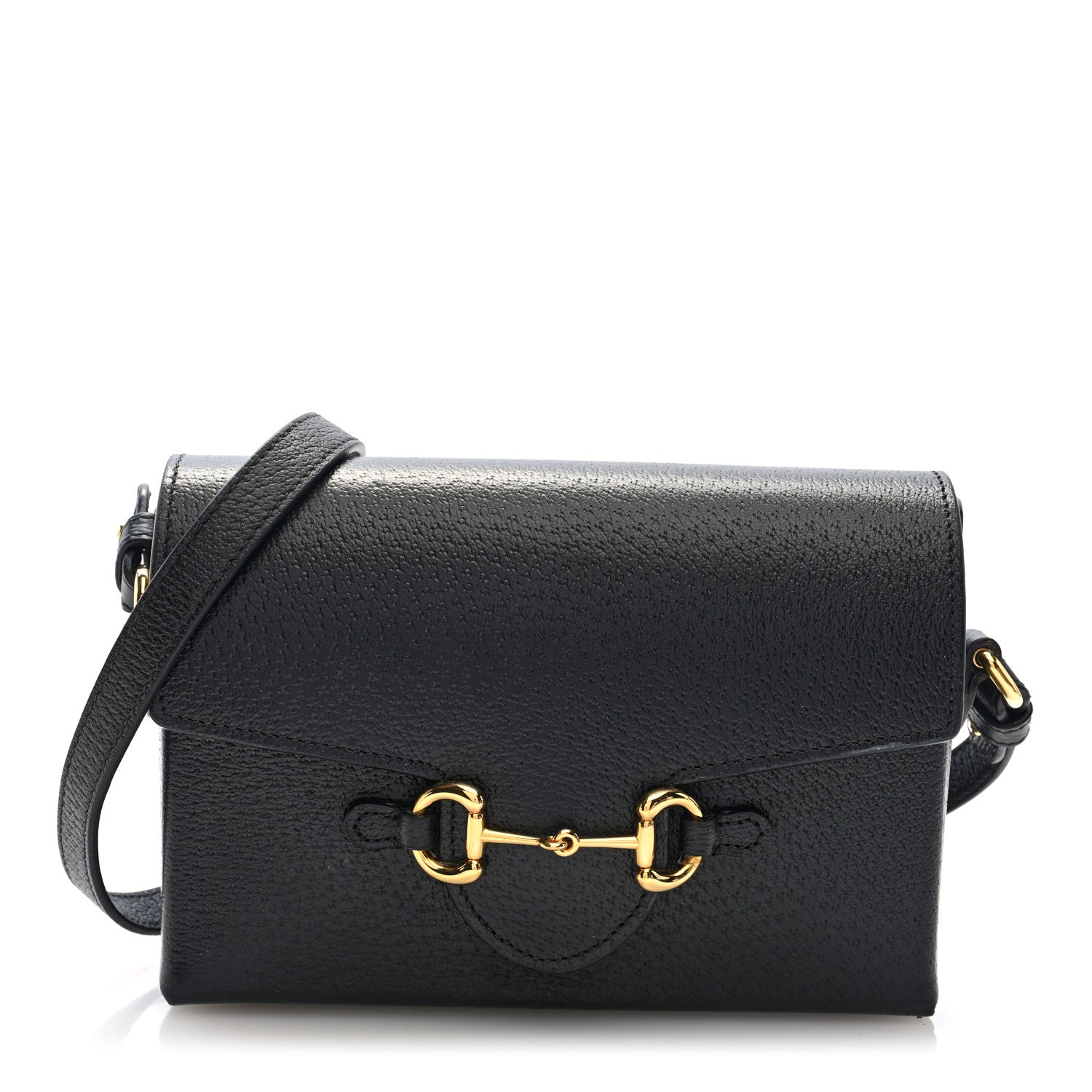 Gucci Calfskin Horsebit 1955 Shoulder Bag Black 1 of 9