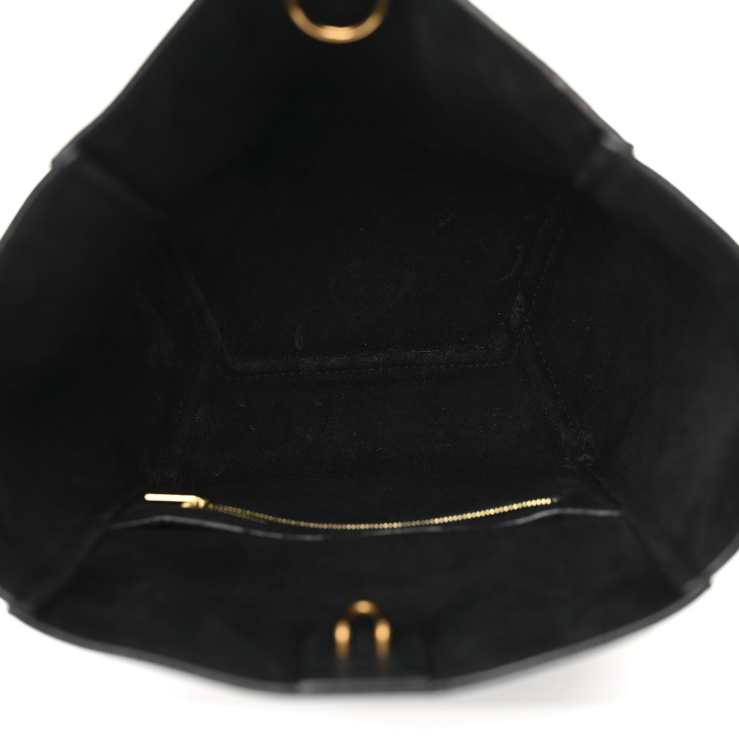Celine Soft Grained Calfskin Small Sangle Bucket Bag Black 5 of 13