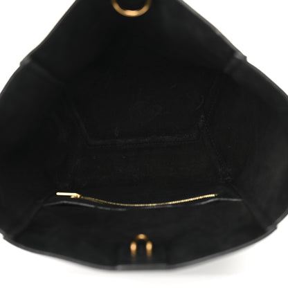 Celine Soft Grained Calfskin Small Sangle Bucket Bag Black 5 of 13