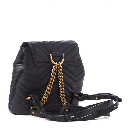 Gucci Calfskin Matelasse GG Marmont Flap Backpack Black 2 of 8