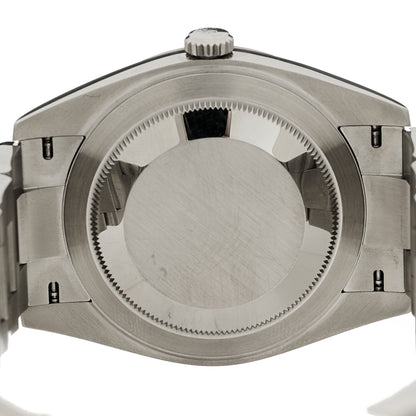 Rolex Stainless Steel 18K White Gold 41mm Oyster Perpetual Datejust Watch Black 126334 4 of 5