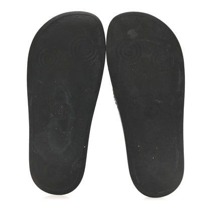 Gucci Rubber GG Monogram Perforated Womens Slide Sandals 40 Black 6 of 8