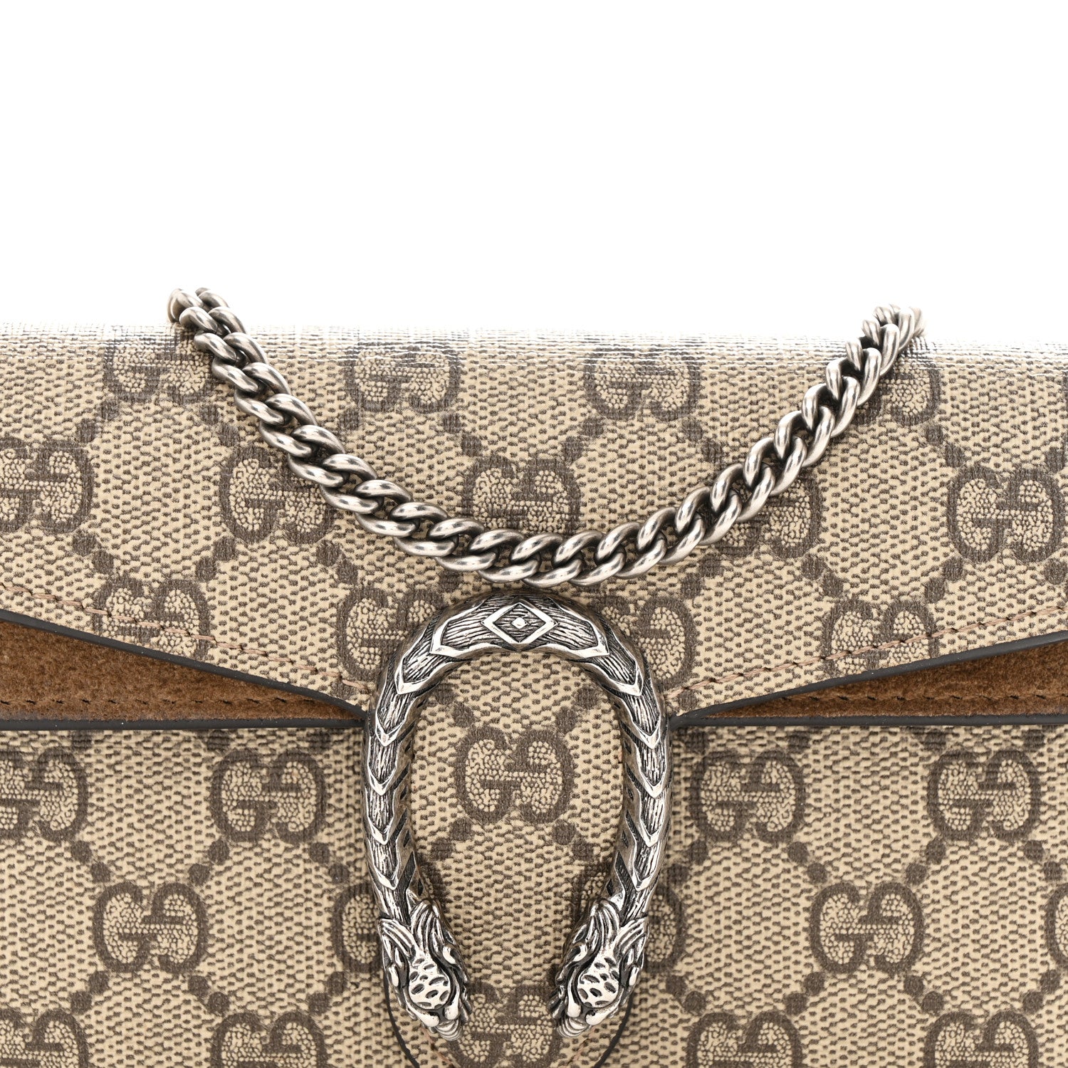 Gucci GG Supreme Monogram Super Mini Dionysus Shoulder Bag Taupe 13 of 21