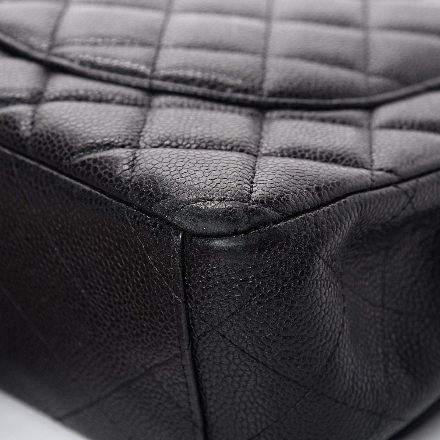 Caviar Quilted Maxi Double Flap Black