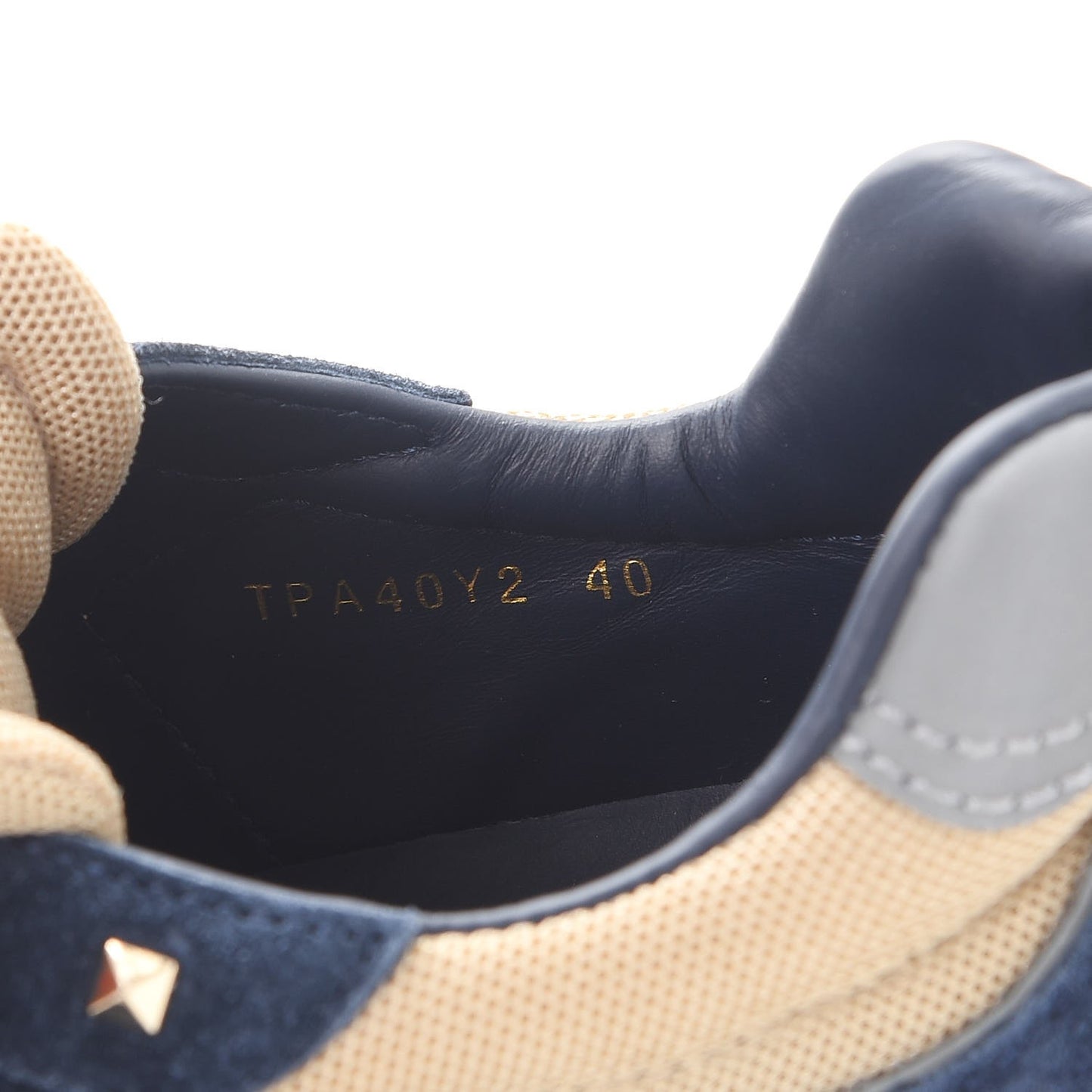 Nylon Suede Mens Soul AM Low Top Sneakers 40 Navy