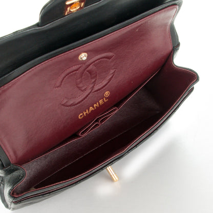 Chanel Lambskin Quilted Small Double Flap Black 6 of 8