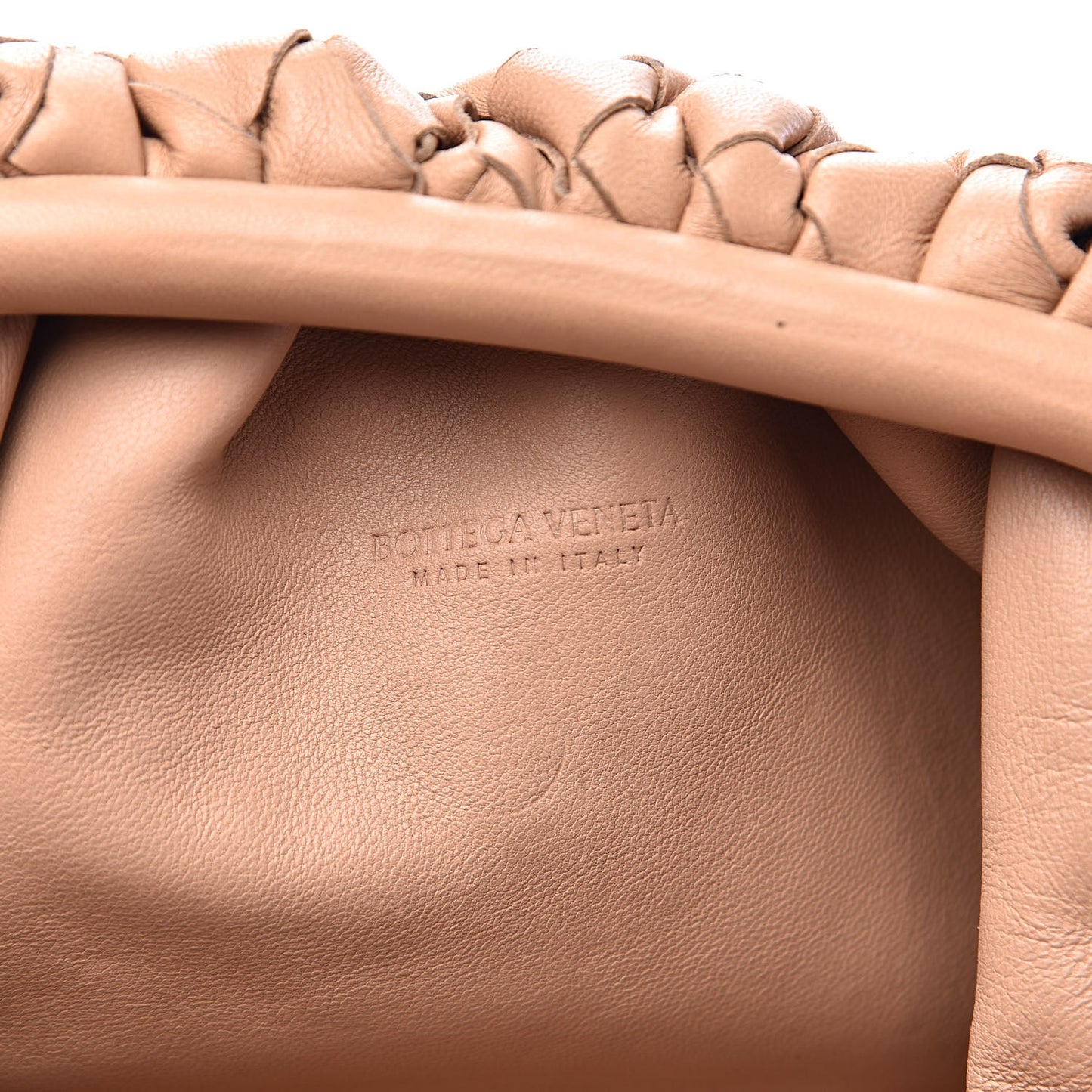 Nappa Intrecciato The Mini Pouch Almond