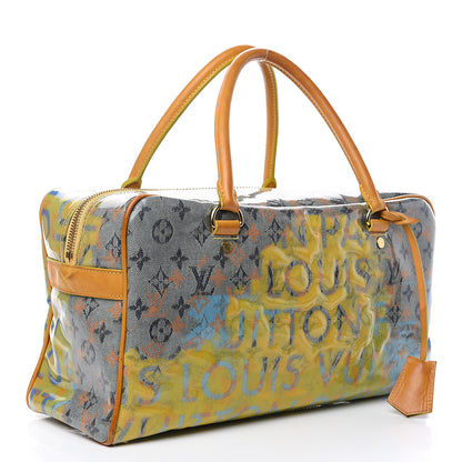 Louis Vuitton Monogram Pulp Defile Weekender PM Yellow 2 of 13