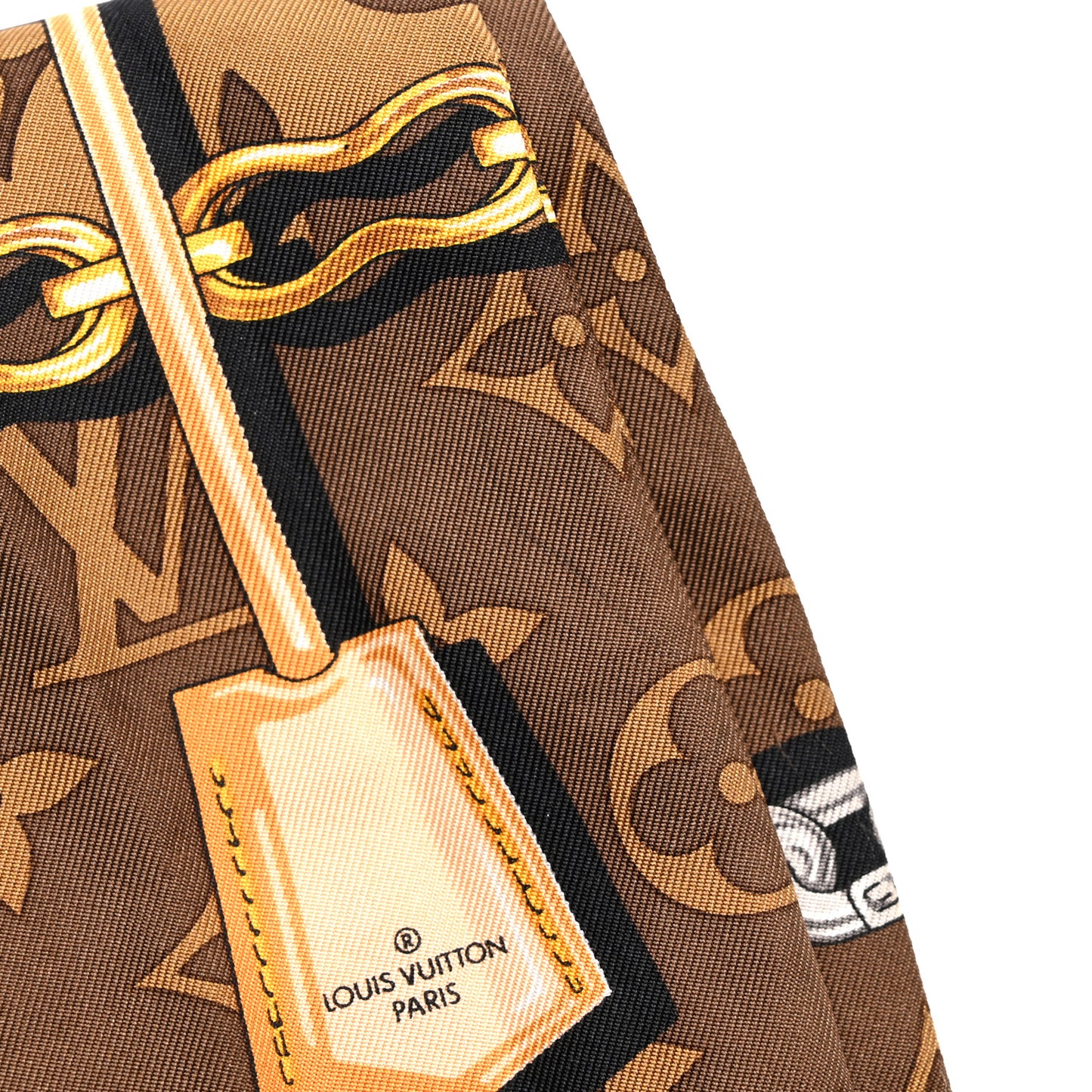 Silk Monogram Confidential Bandeau Brown