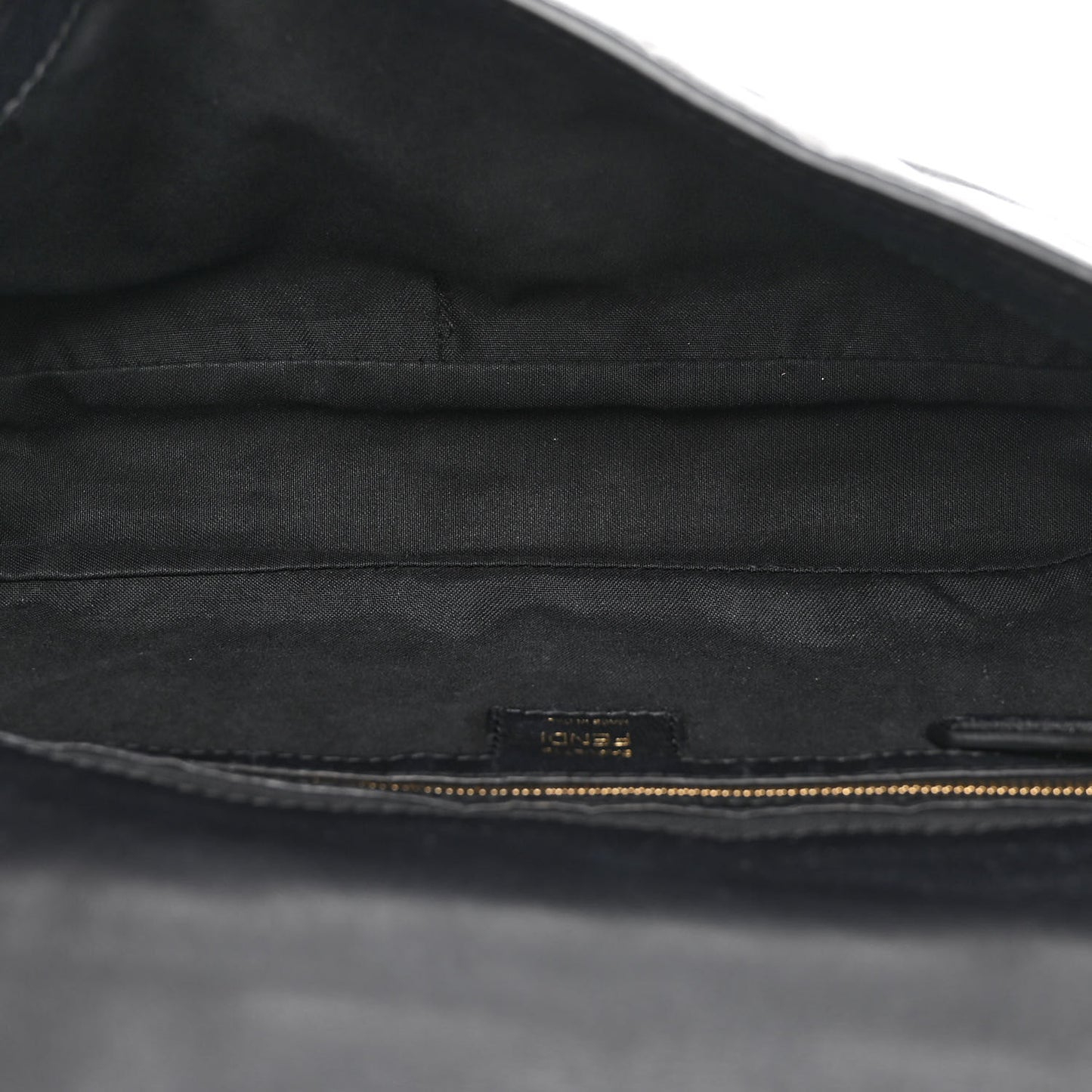 Nappa FF 1974 Embossed Baguette Black