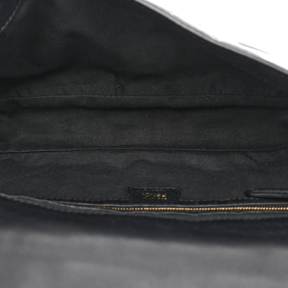 Fendi Nappa FF 1974 Embossed Baguette Black 5 of 9