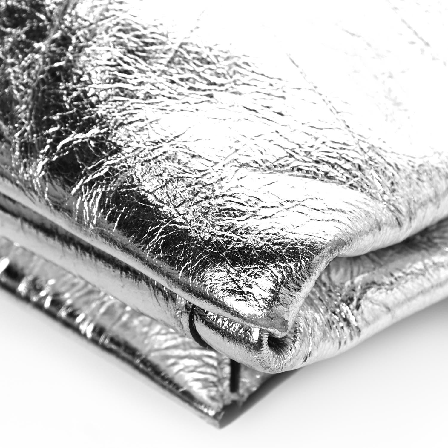 Tom Ford Metallic Calfskin Shoulder Bag Silver 8 of 10