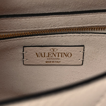 Valentino Garavani Grained Calfskin Large Roman Stud Shoulder Bag Light Ivory 6 of 12