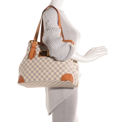 Louis Vuitton Damier Azur Hampstead MM 2 of 7