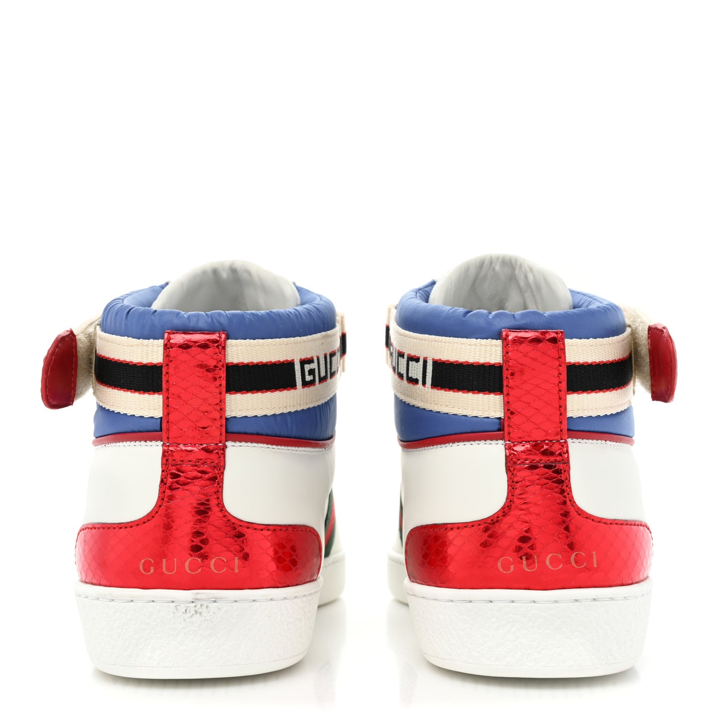 Calfskin Ayers Web Mens New Ace Stripe High Top Sneakers 9 White