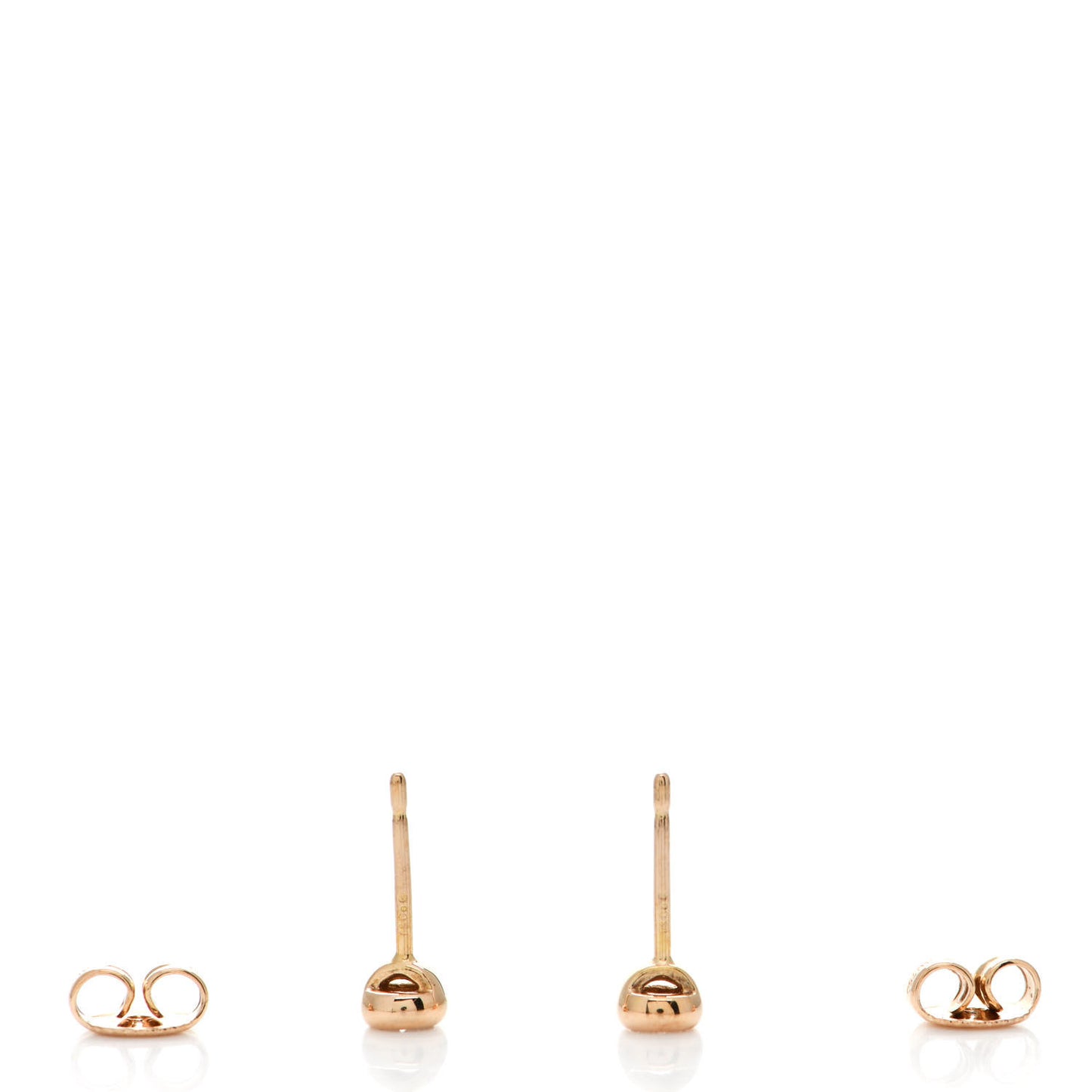 18K Rose Gold Diamond .16ctw Elsa Peretti Diamonds By The Yard Earrings