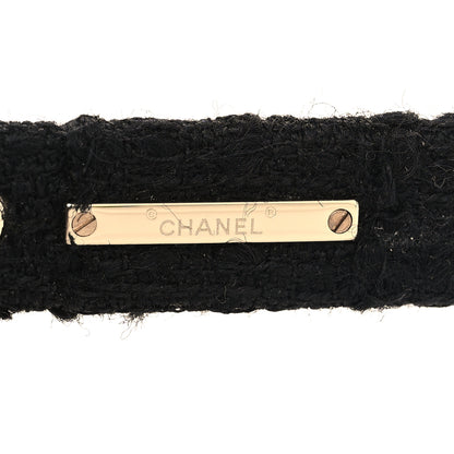 Chanel Acetate Tweed Wool CC Rectangle Sunglasses 5514-A Black 5 of 7
