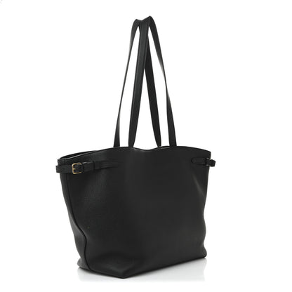Celine Grained Calfskin Triomphe Medium Cabas Anais Black 3 of 10