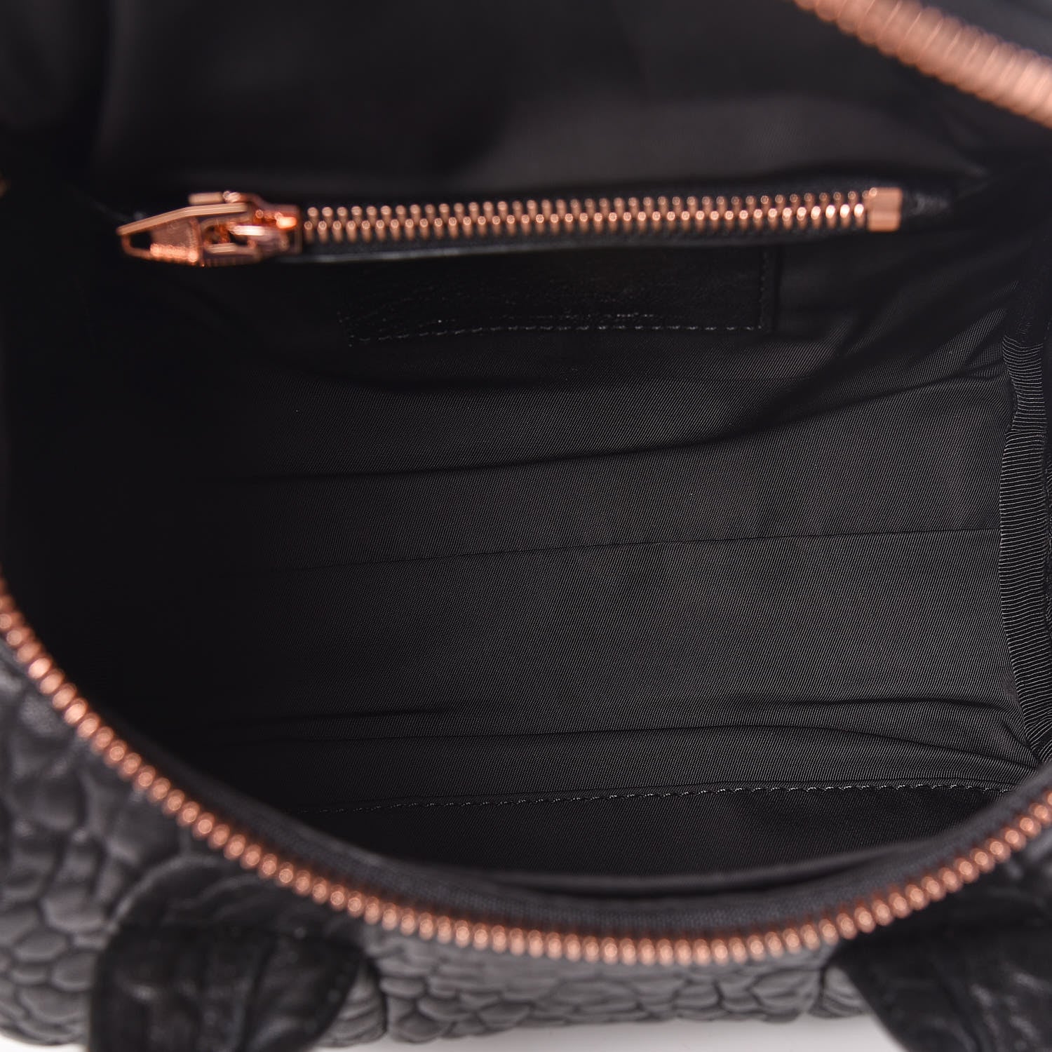 Alexander Wang Pebbled Lambskin Mini Rockie Black Rose Gold Hardware 5 of 10