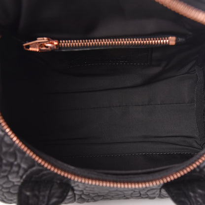 Alexander Wang Pebbled Lambskin Mini Rockie Black Rose Gold Hardware 5 of 10