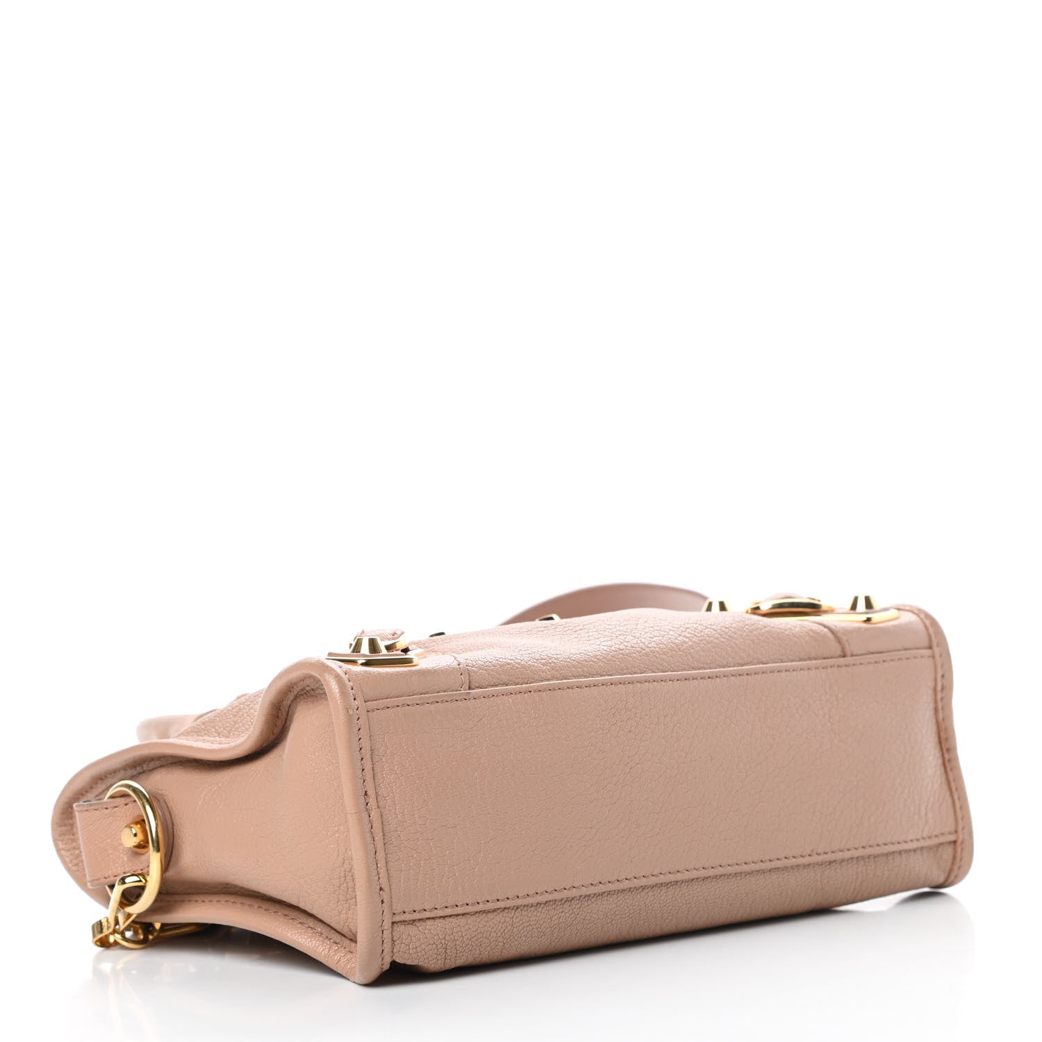Balenciaga Chevre Gold Metallic Edge Hardware Mini City Rose Des Sables 4 of 13