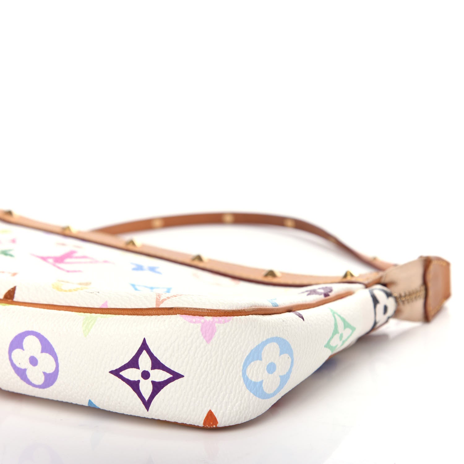 Louis Vuitton Monogram Multicolor Pochette Accessories White 10 of 12