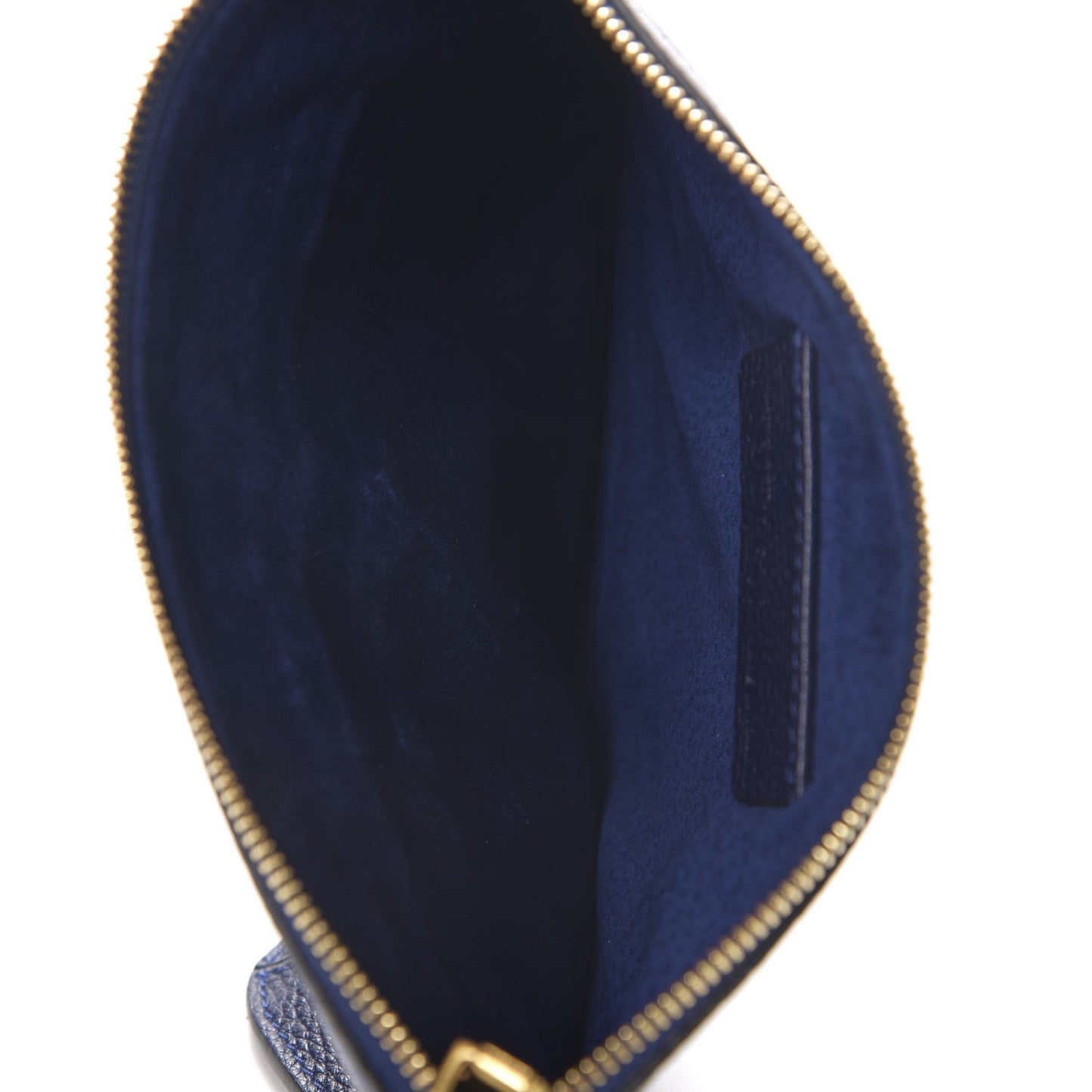 Calfskin Zipped Pouch Navy
