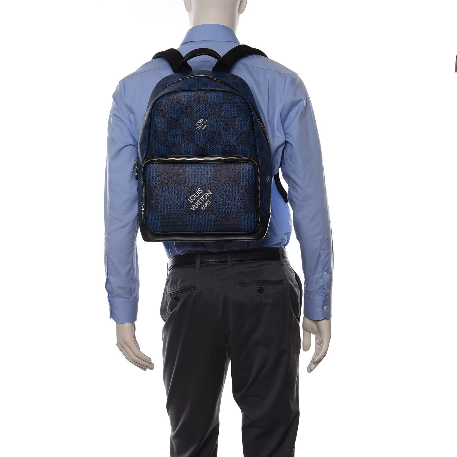 Louis Vuitton Damier Graphite 3D Campus Backpack Navy 2 of 8