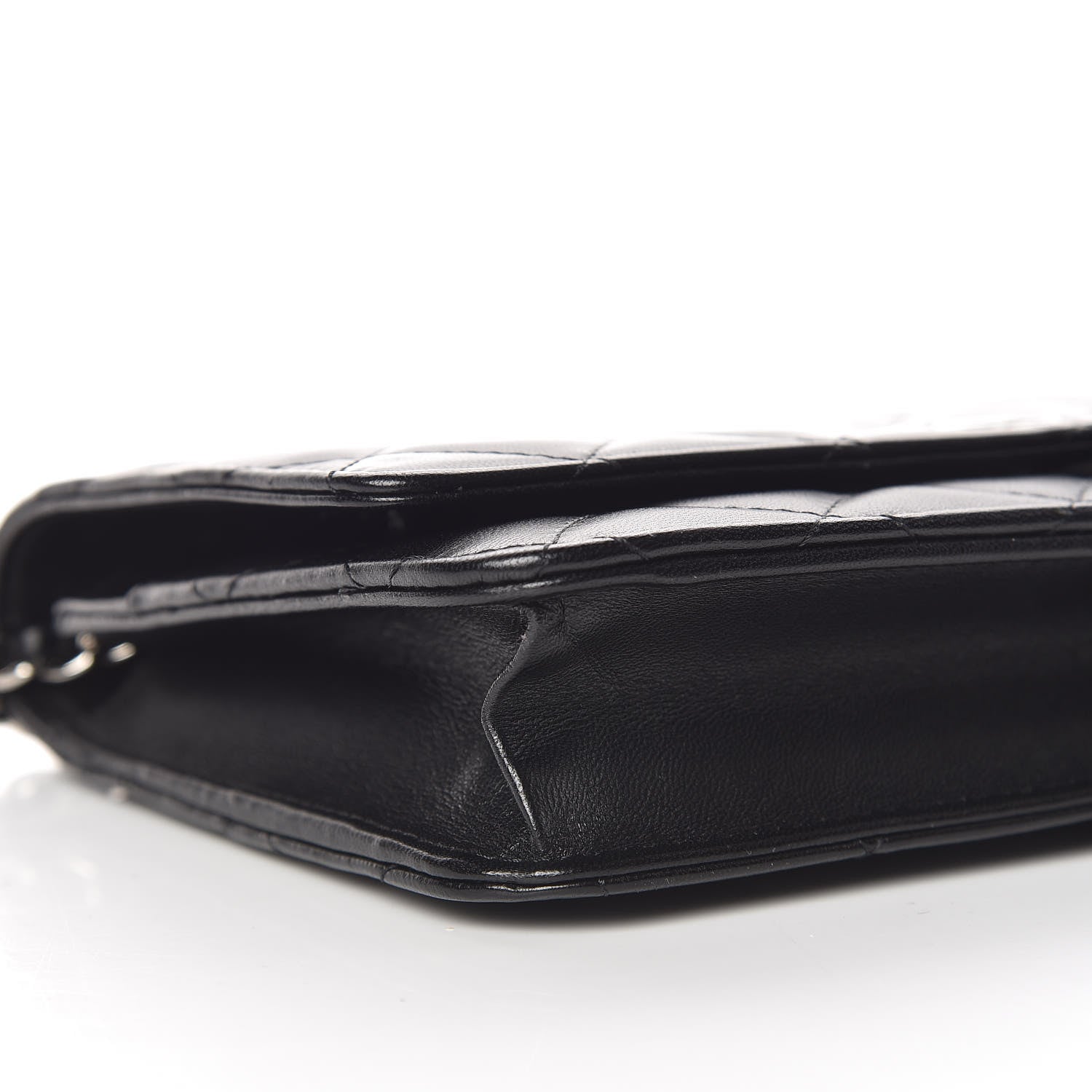 Chanel Lambskin Quilted Wallet On Chain WOC Black 9 of 11