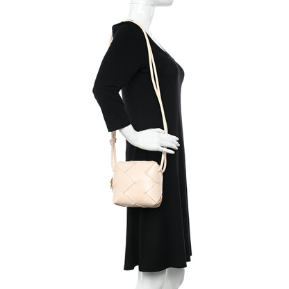 Bottega Veneta Lambskin Maxi Intrecciato Mini Cassette Camera Bag Macaroon 2 of 9