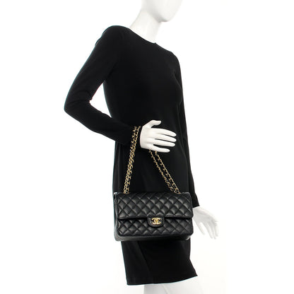 Chanel Caviar Quilted Medium Double Flap Black 2 of 8