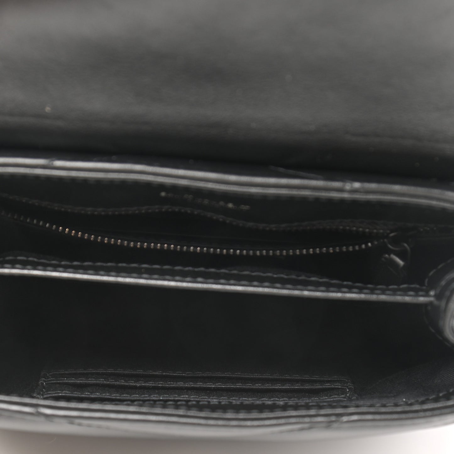 Calfskin Y Quilted Monogram Toy Loulou Crossbody Bag Black