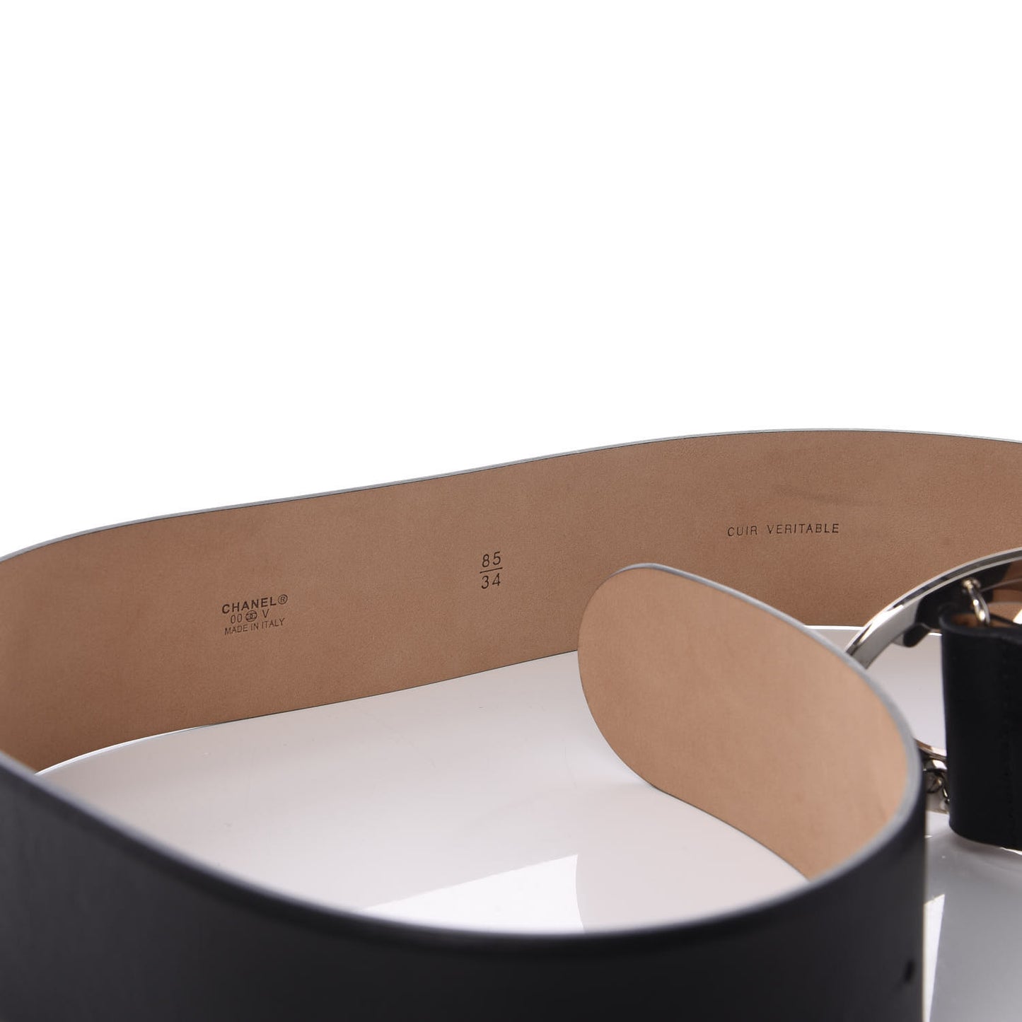 Calfskin CC Belt 85 34 Black