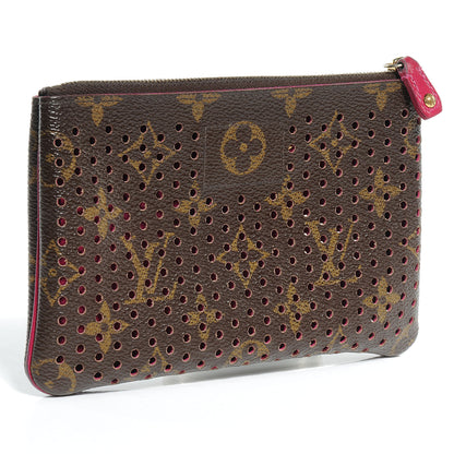 Louis Vuitton Monogram Perforated Pochette Plat Fuchsia 3 of 7