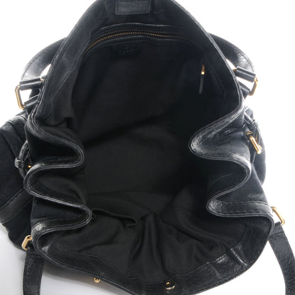 Gucci Monogram Medium Jockey Tote Black 5 of 9