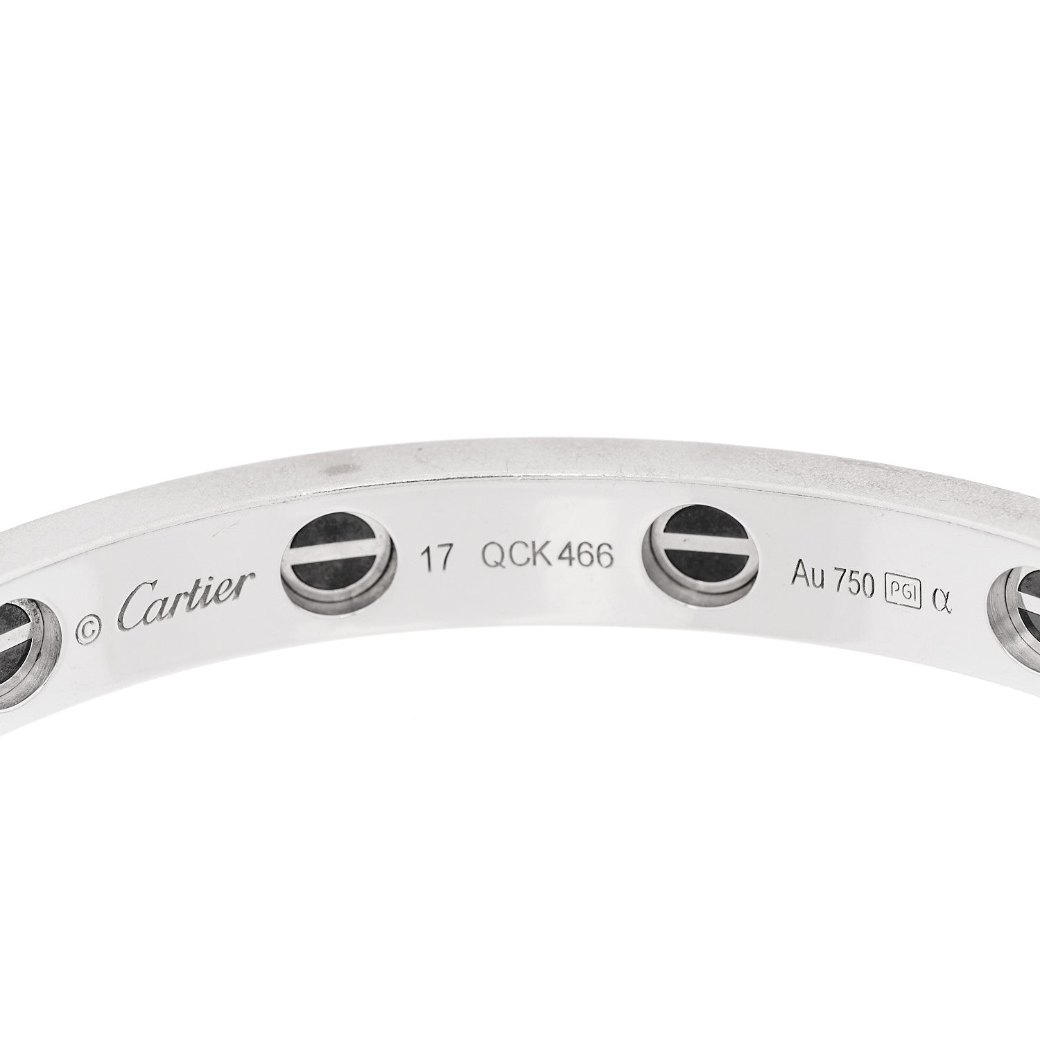 Cartier 18K White Gold Diamond Ceramic LOVE Paved Bracelet 17 4 of 9