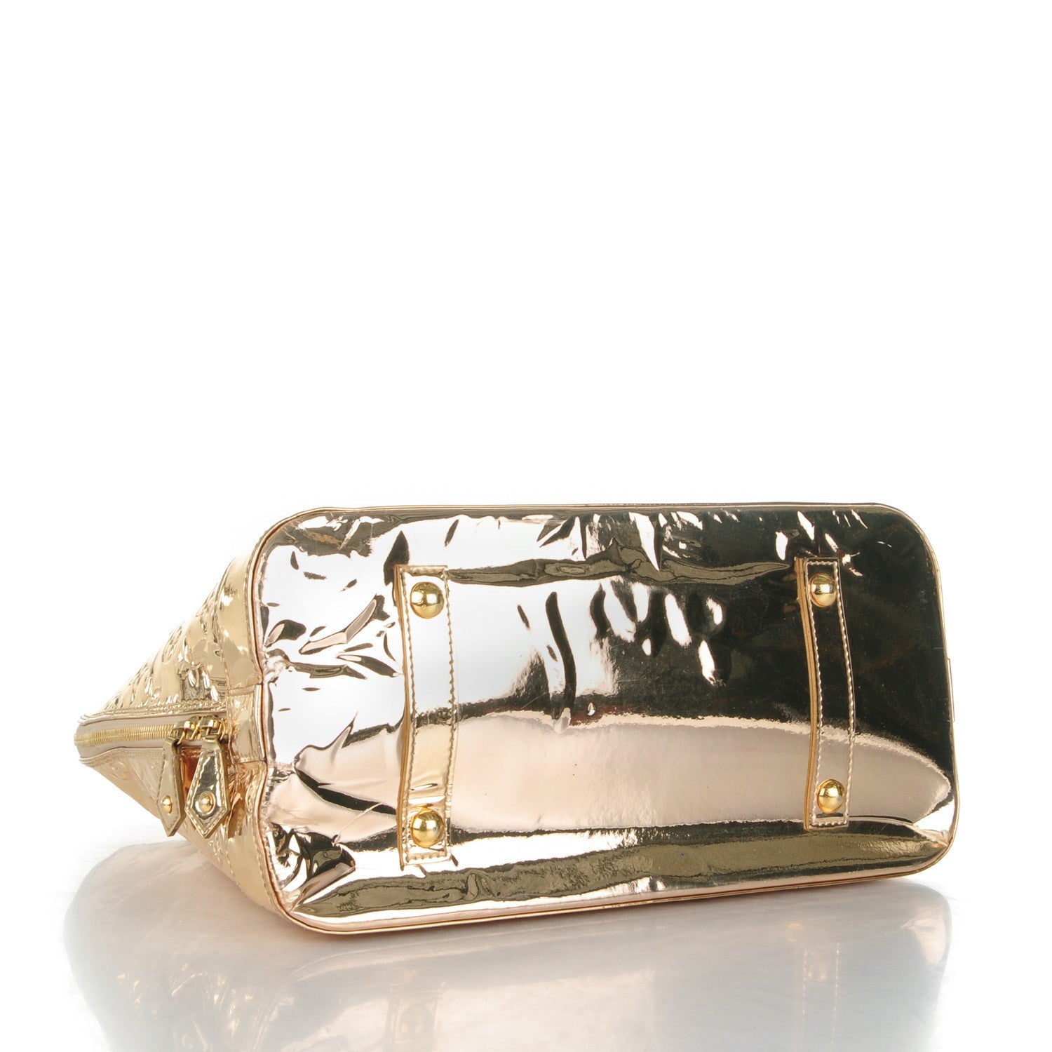 Louis Vuitton Monogram Miroir Alma MM Gold 4 of 11