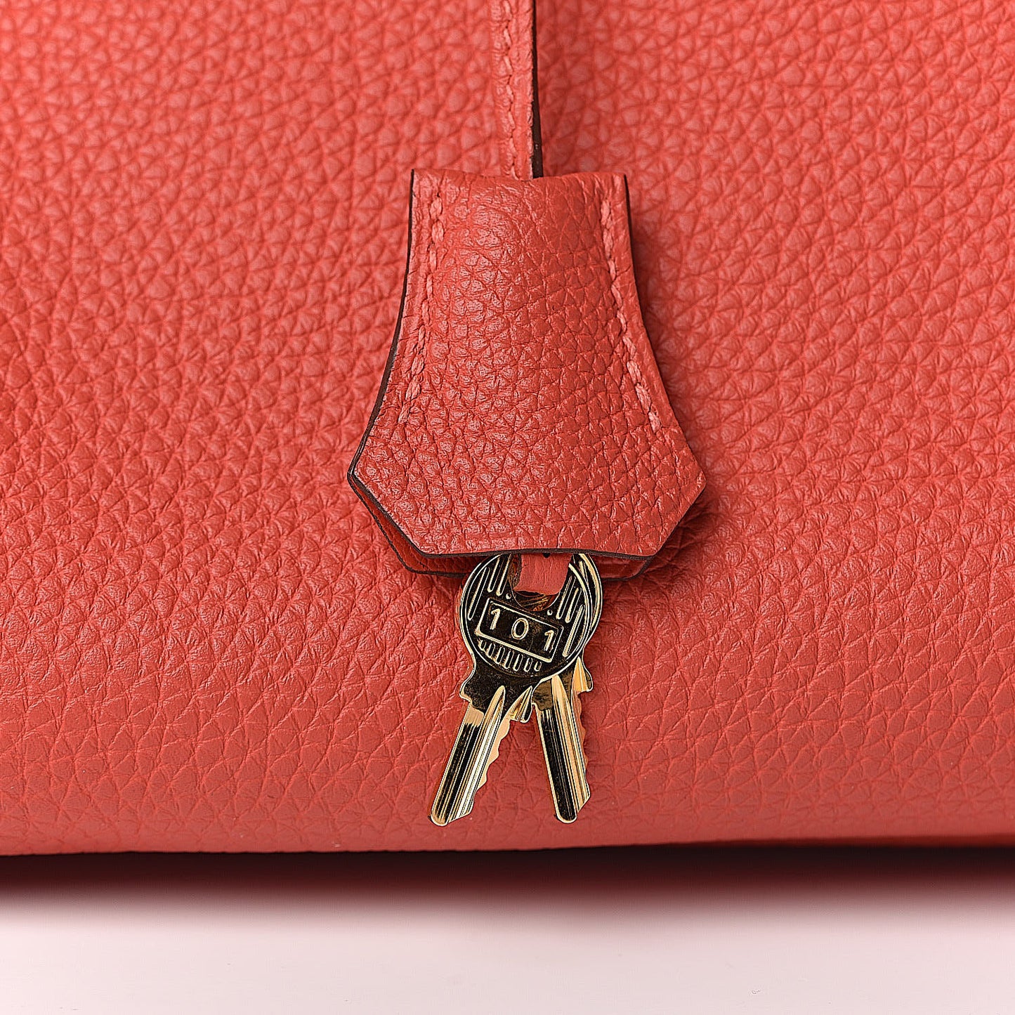 Togo Birkin 35 Rouge Pivoine