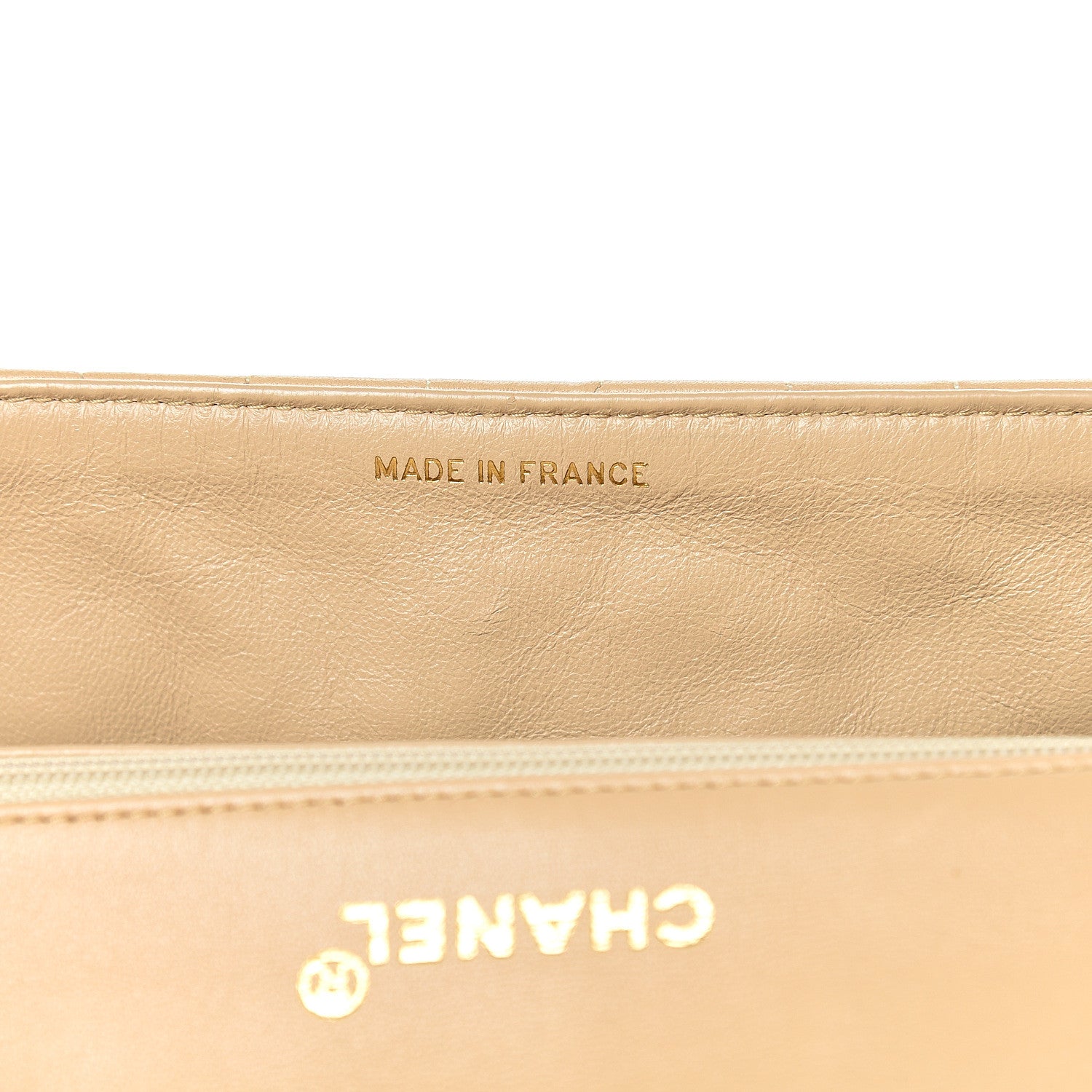 Chanel Lambskin Vertical Quilt Medium Flap Beige 7 of 16