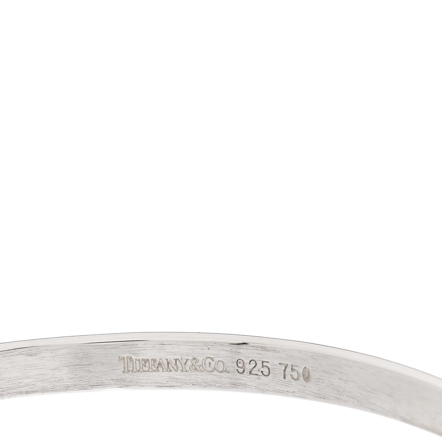 Sterling Silver 18K Yellow Gold Hook Eye Bangle Bracelet