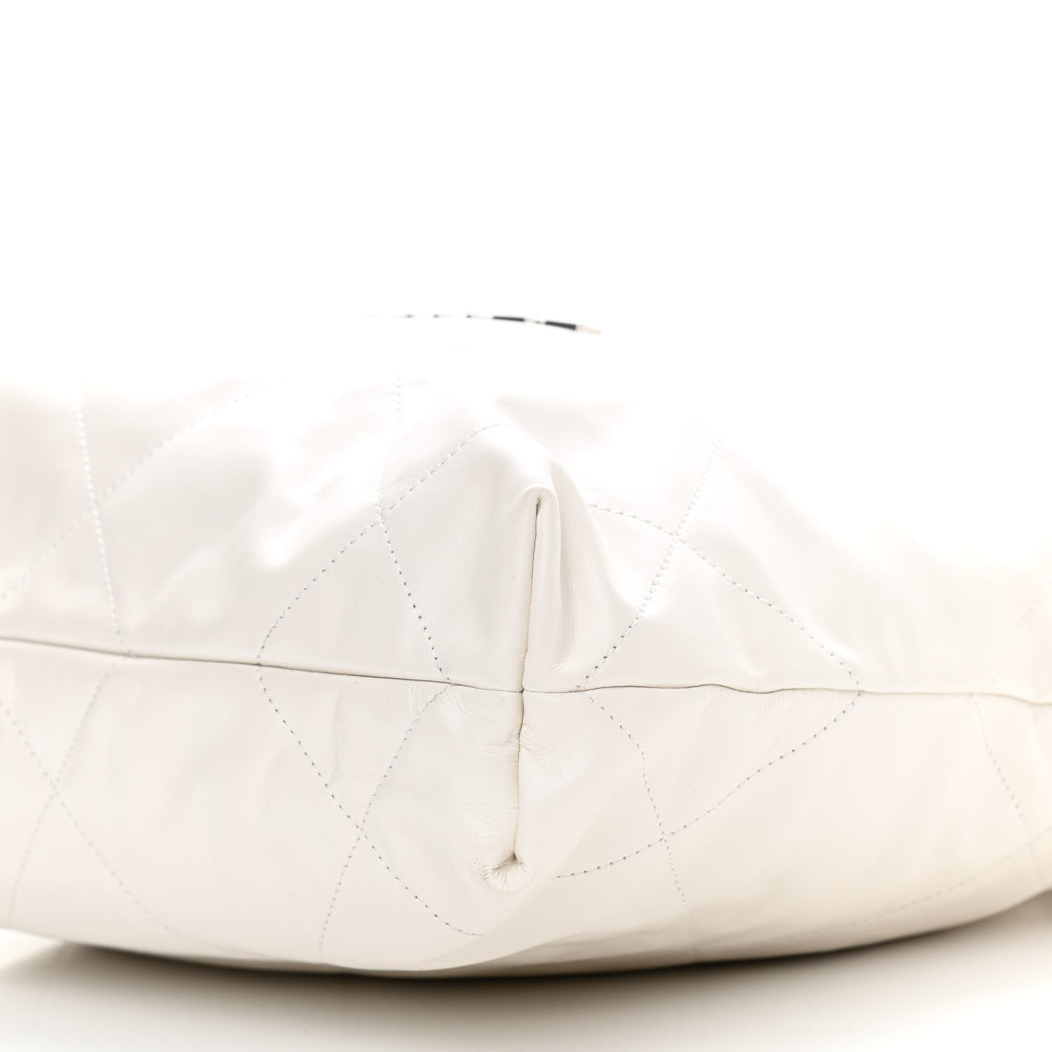 Chanel Shiny Calfskin Quilted Small Chanel 22 White 11 of 11