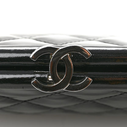 Chanel Patent Quilted Timeless Clutch Black 8 of 9