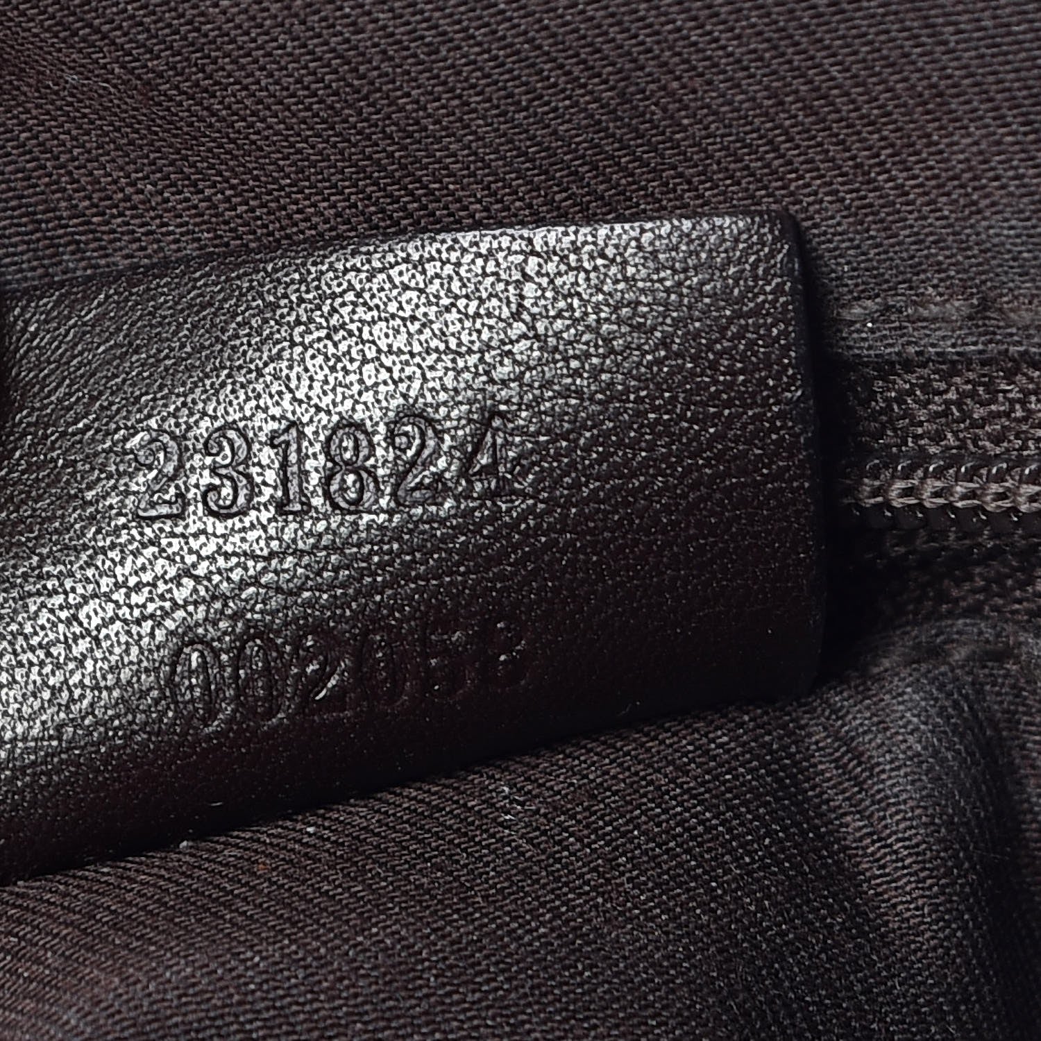 Gucci Denim Monogram Half Moon Hobo Dark Brown 7 of 9
