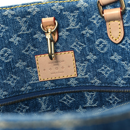 Louis Vuitton Monogram Denim Onthego MM Blue 6 of 11